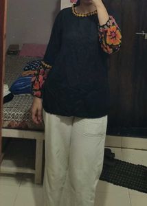 beautiful black kurti