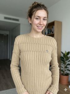 Cozy Knit Top with Penguin Detail