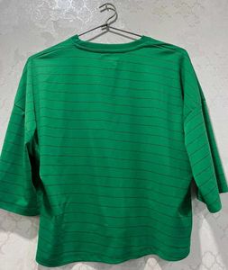 Green Striped "Dreamy Dream" T-Shirt