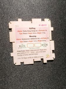 Big babol Pokemon Koffing giga card collectible