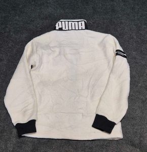 Puma Sherpa Teddy Fleece Zip Jacket (Cream/Black -