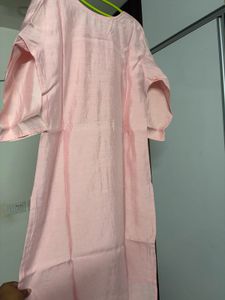 Pink Embroidered Kurta