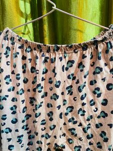 Leopard Print Pajama Bottoms
