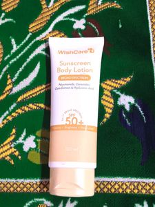 WishCare Sunscreen Body Lotion SPF50, In-Vivo Test