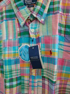 NEW Polo Ralph Lauren Patchwork Shirt