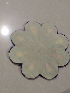 Handmade Flower mat ragoli