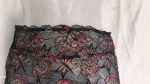 Lace Floral Mini Skirt garter