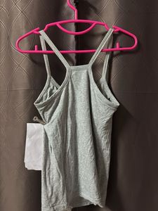 Grey Racerback Tank Top32-34with pad