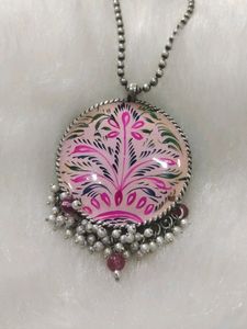 Hand-painted Pendant And Chain
