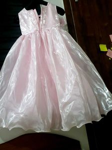 Elegant Pink Flower Girl Dress