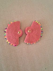 Cute Rainbow Flower Hair Clips (Pair)