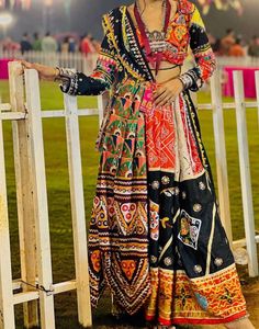 Navratri miror work chaniya choli