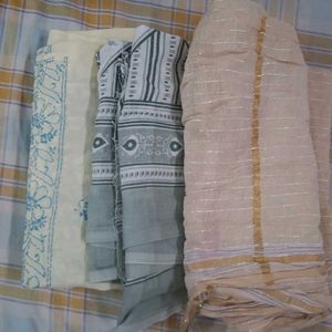 cotton dupatta sets pack of 3.