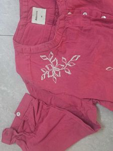Pink Embroidered top