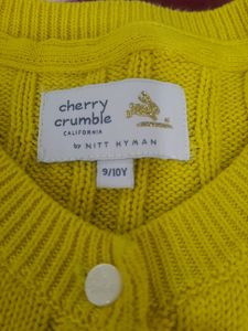 New Cherry crumble yellow sweater 💛 girls Kids