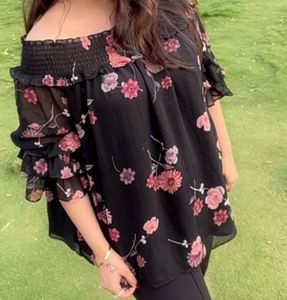 Chic Off-Shoulder Floral Top