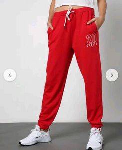 Red '20 Sports' Joggers