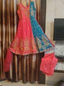 Elegant Ethnic Dress with Dupatta