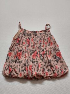 Floral Print Tie-Strap Top
