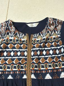Stylish Navy Blue Printed Kurta
