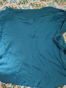 Teal Long Sleeve Henley Top