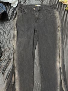 Zipper Detail Denims high quality Off duty