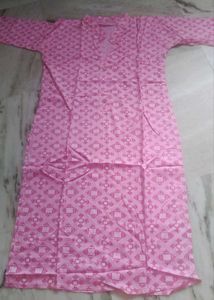 M Pink Printed Kurta