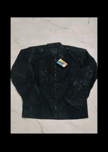 Men's Textured Black Jacket
