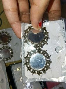 9 earings Assorted Mirror Work Earrings Set