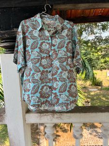 Roxy Retro Floral Print Shirt &amp; Pants Set