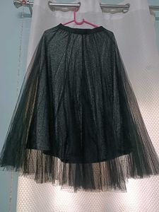 Sparkling Black Tulle Skirt