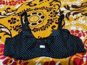 Black Polka Dot Bra