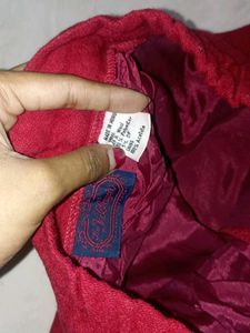 Vibrant Red Ethnic Blouse