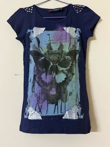 Dark Blue Gothic T-Shirt