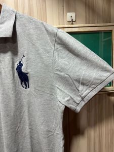 Ralph Lauren Polo Embroidered Big Pony Grey TShirt