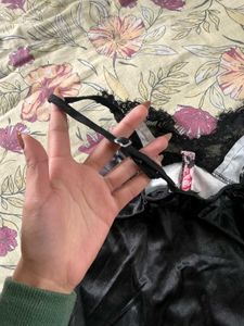 Floral Satin Babydoll Nightwear
