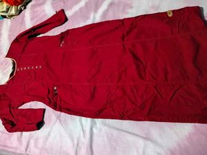 Stylish Red Cotton Kurta for Women