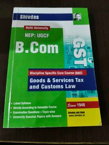 Shivdas B.Com GST & Customs Law Book