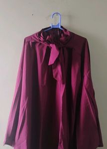 Elegant Maroon Skirt