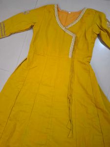Yellow Anarkali Gown