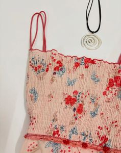 Floral Aesthetic Camisole Top