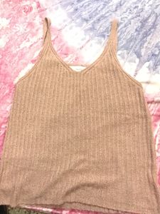 Baby Pink Crochet Sleeveless Top