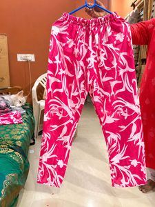 Vibrant Pink Floral Kurta Set
