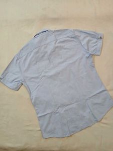 Men's Light Blue Short Sleeve Shirt