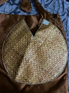Woven sun shade hat