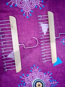 Wooden Scarf Hanger Set