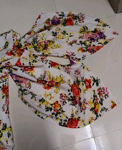 Floral Cold Shoulder Top