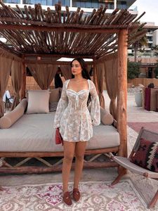 35167. Vintage Lace Mini Dress