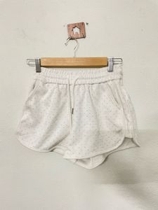 made in korea stone work Cute White Polka Dot Shor