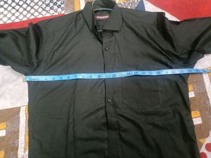 Full Sleeve Black Shirt For Men In L Size